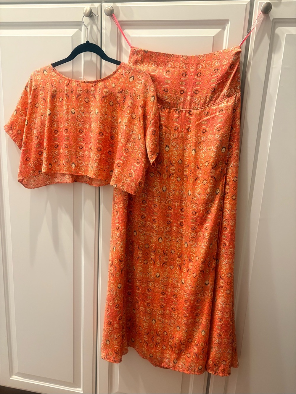 FREE PEOPLE Boho Print Marion Candy Skirt Set